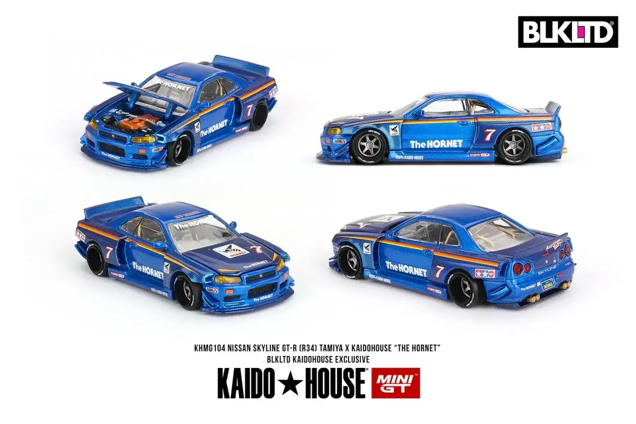 Nissan Nissan Skyline Gt-R (R34) Tamiya X Kaido House "The Hornet" BLKLTD Kaido House Exclusive
