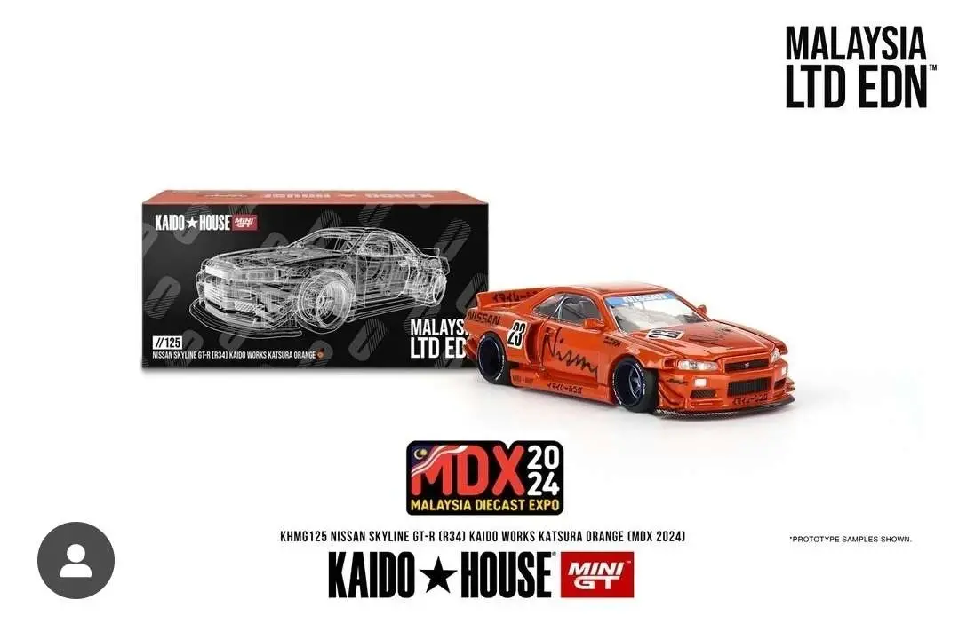 Nissan Nissan Skyline GT-R (R34) Kaido Works Katsura Orange (MDX2024)